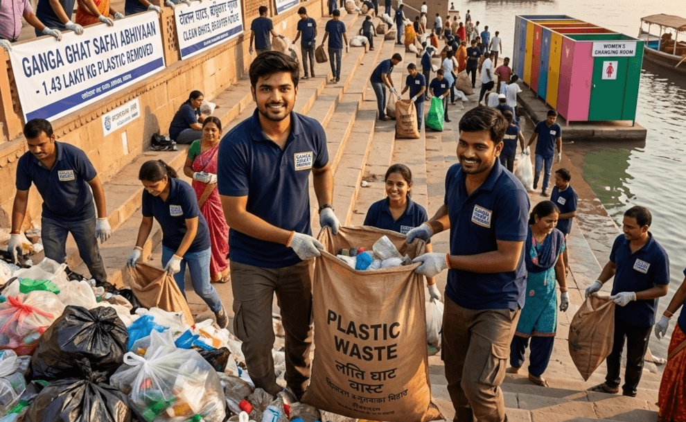 Engineer Leads 1,100 Volunteers to Clear 1.43 Lakh Kg of Plastic